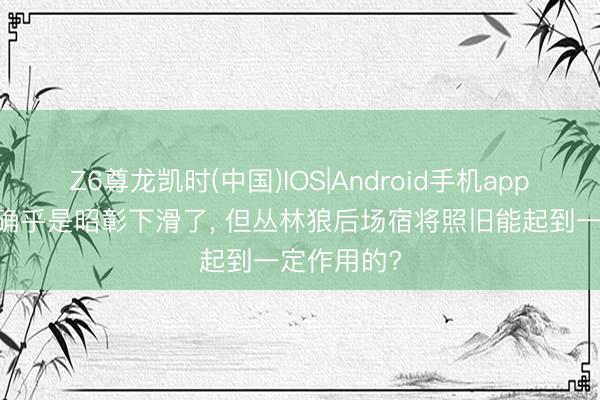 Z6尊龙凯时(中国)IOS|Android手机app下载 材干确乎是昭彰下滑了, 但丛林狼后场宿将照旧能起到一定作用的?