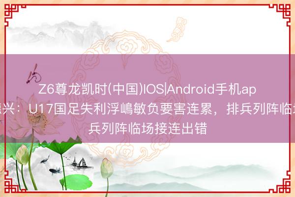 Z6尊龙凯时(中国)IOS|Android手机app下载 马德兴：U17国足失利浮嶋敏负要害连累，排兵列阵临场接连出错