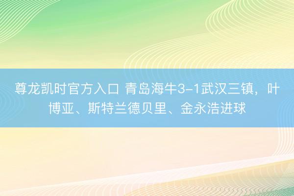 尊龙凯时官方入口 青岛海牛3-1武汉三镇，叶博亚、斯特兰德贝里、