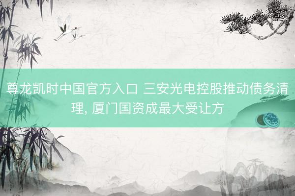 尊龙凯时中国官方入口 三安光电控股推动债务清理， 厦门国资成最大受让方