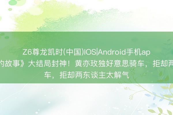 Z6尊龙凯时(中国)IOS|Android手机app下载 《玫瑰的故事》大结局封神!黄亦玫独好意思骑车,拒却两东谈主太解气