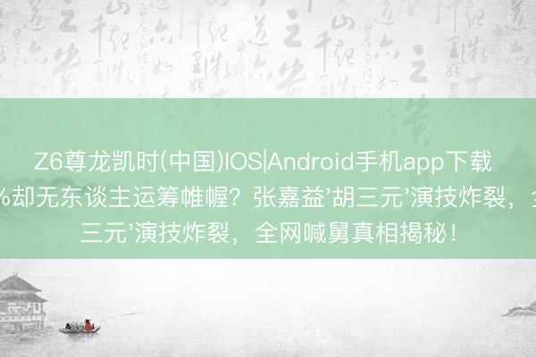 Z6尊龙凯时(中国)IOS|Android手机app下载 《主角》收视破4%却无东谈主运筹帷幄？张嘉益'胡三元'演技炸裂，全网喊舅真相揭秘！