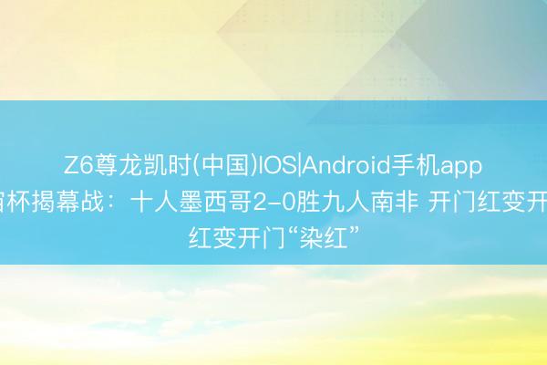 Z6尊龙凯时(中国)IOS|Android手机app下载 宇宙杯揭幕战:十人墨西哥2-0胜九人南非 开门红变开门“染红”