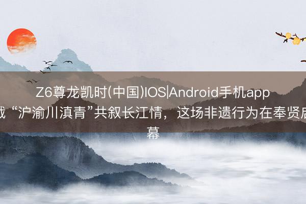 Z6尊龙凯时(中国)IOS|Android手机app下载 “沪渝川滇青”共叙长江情，这场非遗行为在奉贤启幕