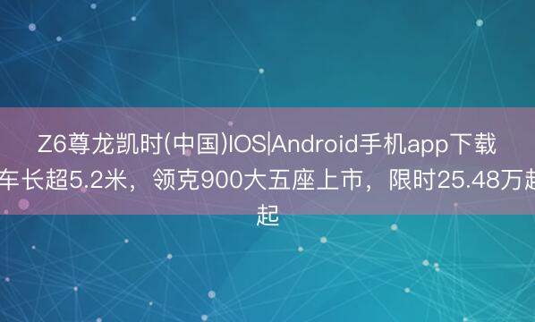 Z6尊龙凯时(中国)IOS|Android手机app下载 车长超5.2米，领克900大五座上市，限时25.48万起