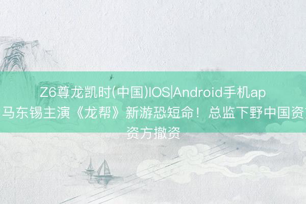 Z6尊龙凯时(中国)IOS|Android手机app下载 马东锡主演《龙帮》新游恐短命!总监下野中国资方撤资